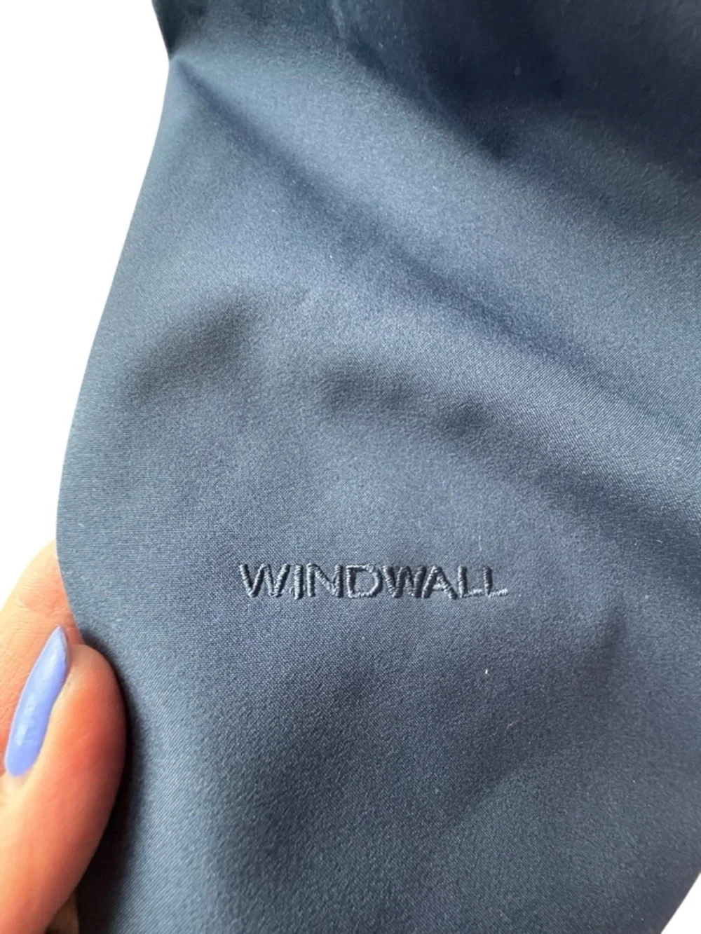 The North Face WindWall Jacket Blue Full Zip Fleece Lined Men’s L